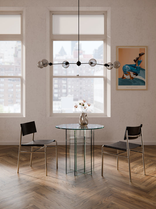 Anoubel Round Glass Dining Table, in Various Sizes