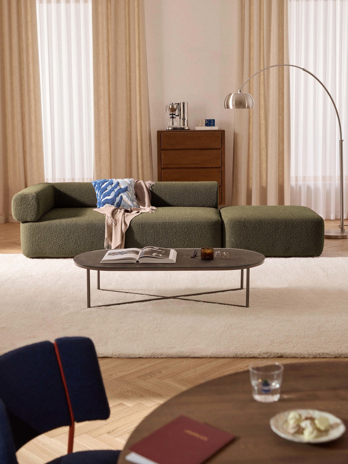 Antnado Bouclé Modular Ottoman