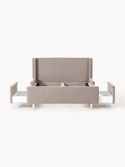 Archestra Upholstered Bed with Drawers