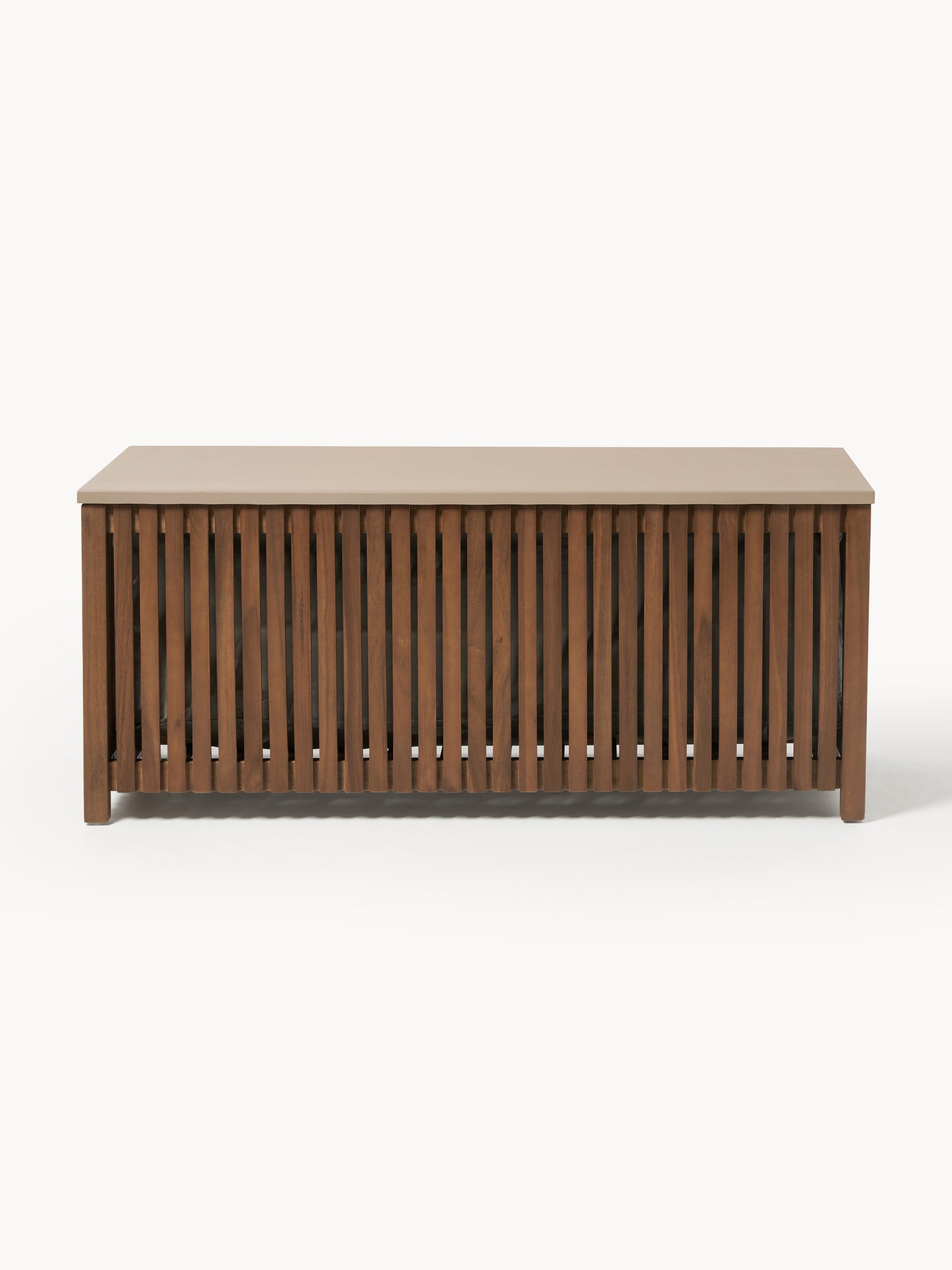 Arkveno Acacia Wood Garden Storage Box with Insert, W 129 cm