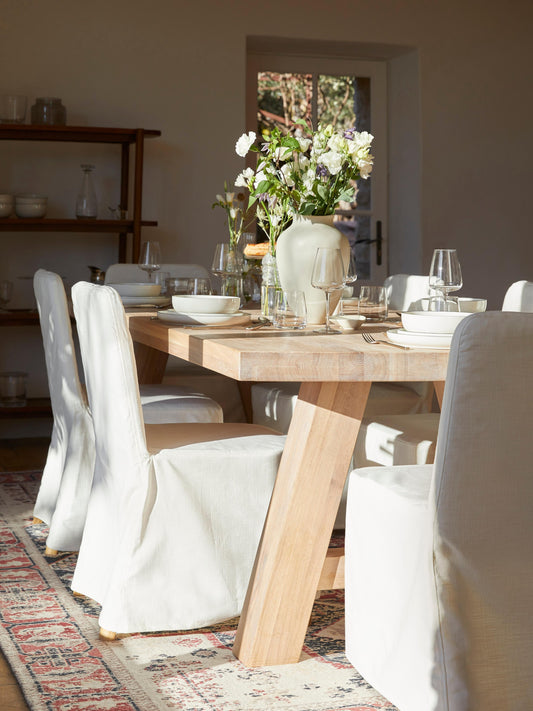 Ashbero Dining Table in Oak, in Various Sizes