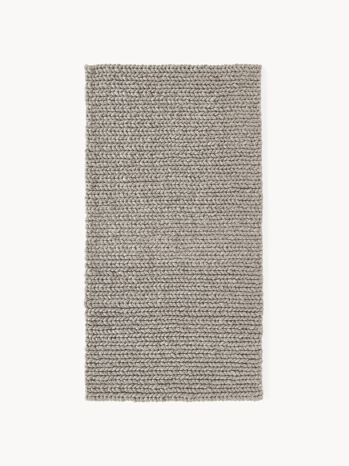 Brunardi Handmade Wool Rug with Braided Texture