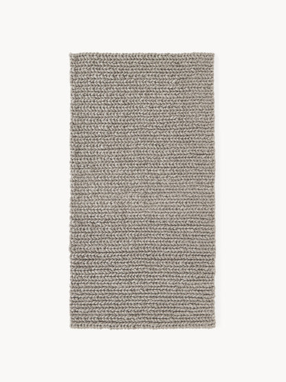 Brunardi Handmade Wool Rug with Braided Texture