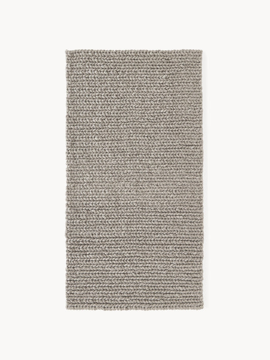 Brunardi Handmade Wool Rug with Braided Texture