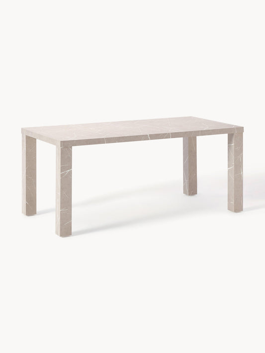 Carbino Dining Table in Marble Look, 180 x 90 cm