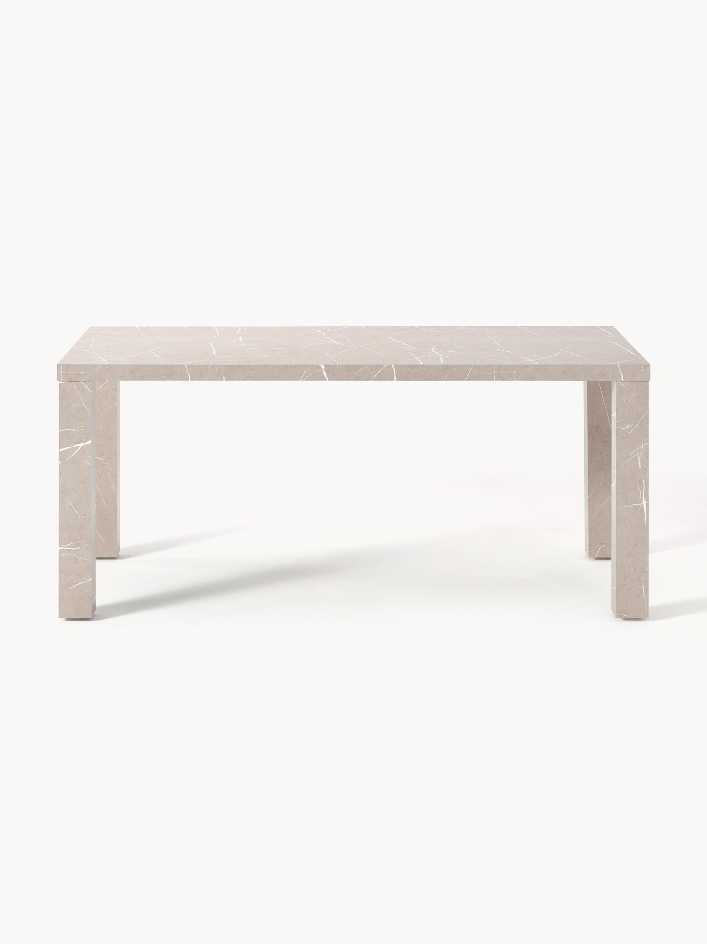 Carbino Dining Table in Marble Look, 180 x 90 cm