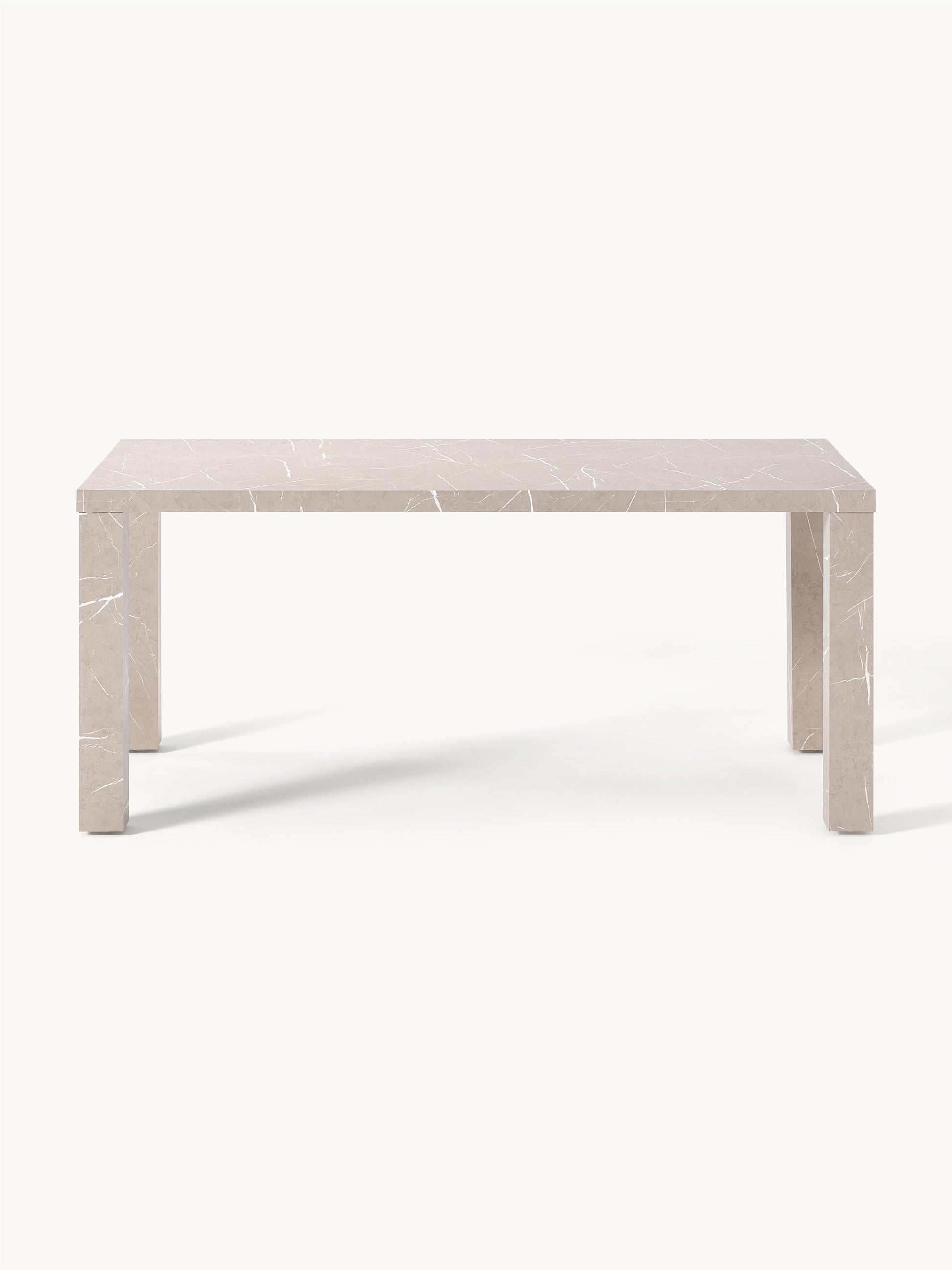 Carbino Dining Table in Marble Look, 180 x 90 cm
