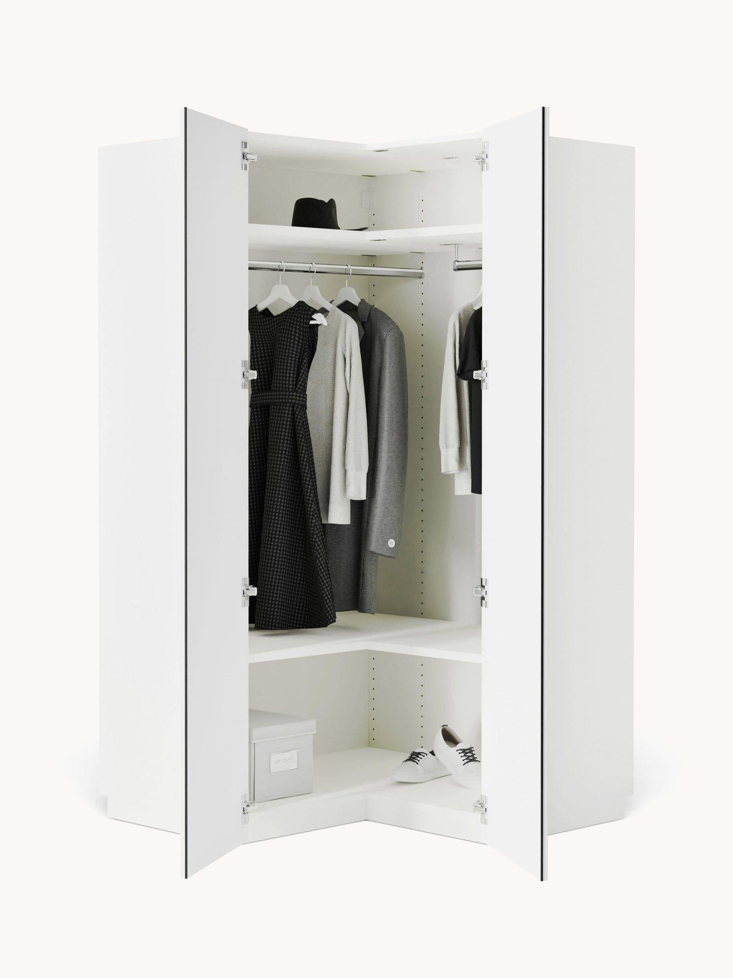 Charnika Modular Corner Wardrobe, 115 cm Wide