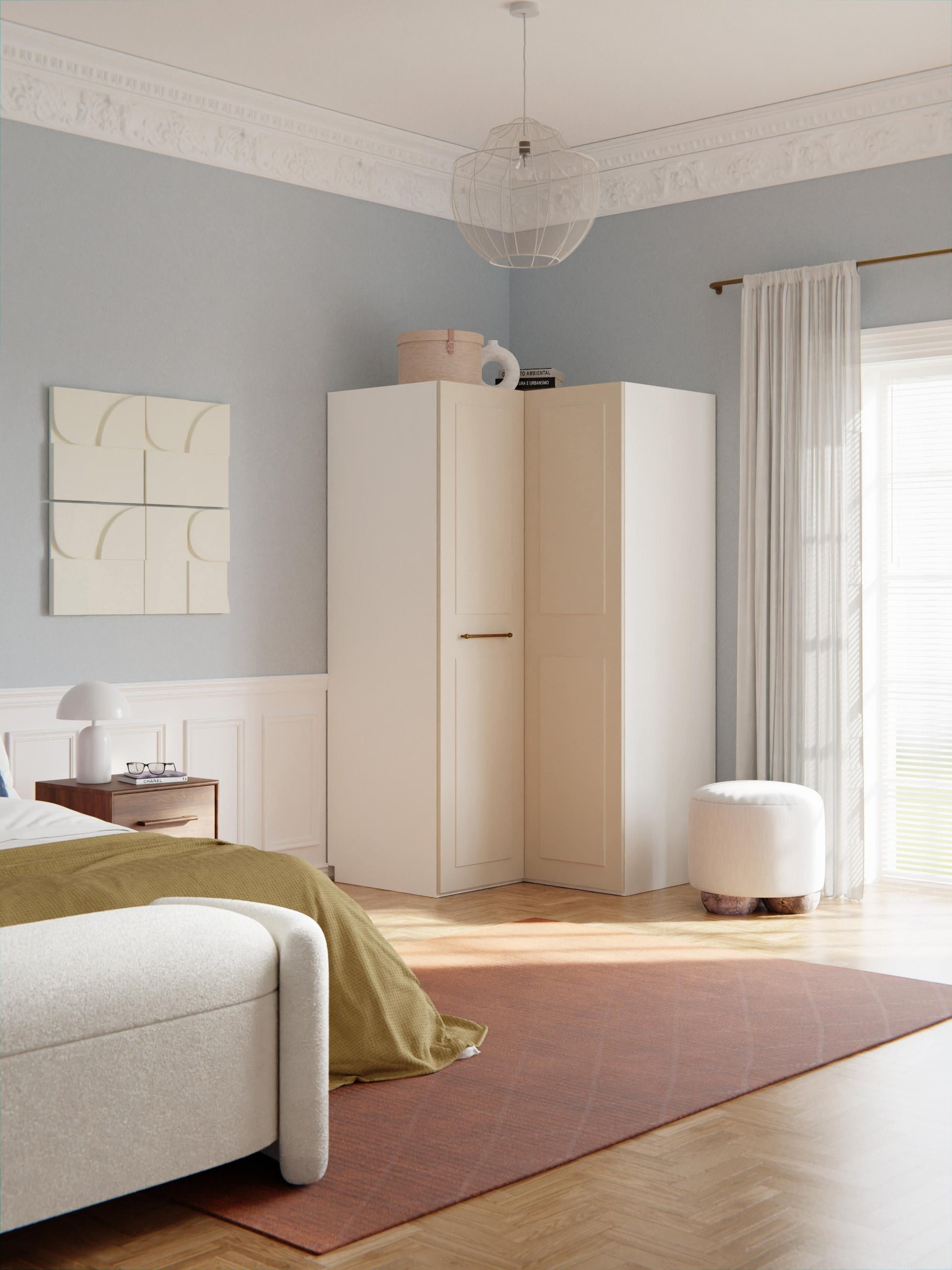 Charnika Modular Corner Wardrobe, 115 cm Wide