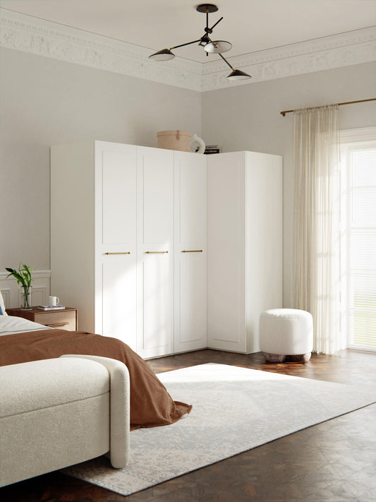 Charnika Modular Corner Wardrobe, 215 cm Wide, in Various Sizes