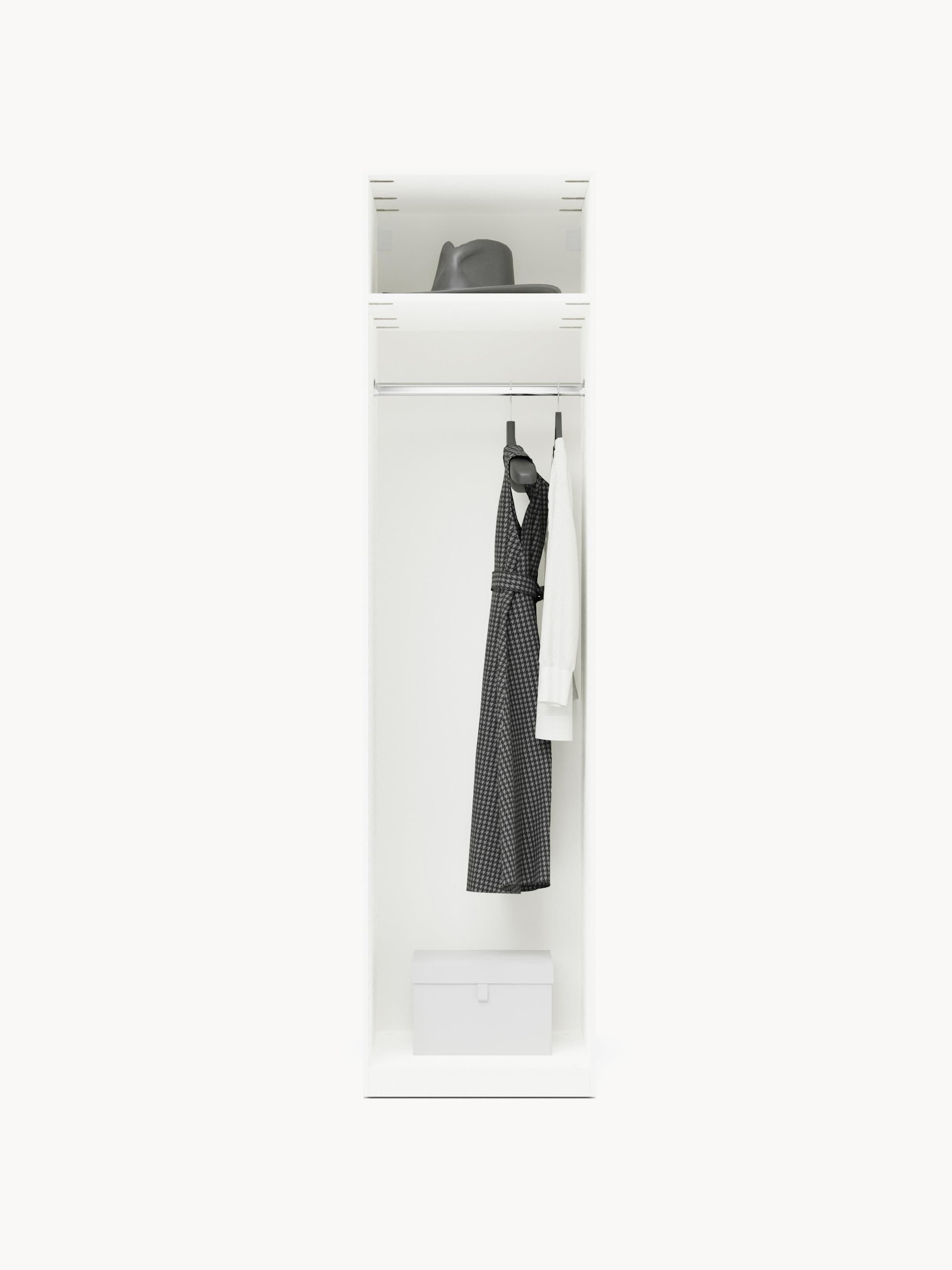 Charnika Modular Hinged-Door Wardrobe, 50 cm Wide, in Various Sizes