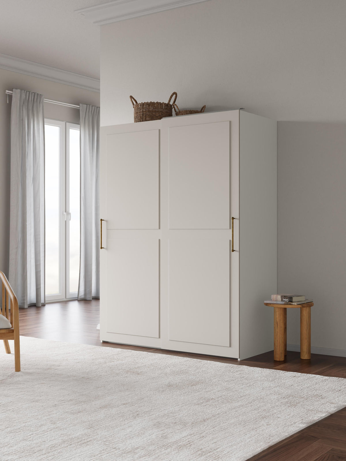 Charnika Modular Sliding-Door Wardrobe, 150 cm Wide, in Various Sizes