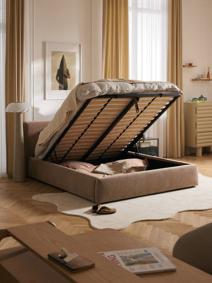 Clonardi Storage Bed, Upholstered