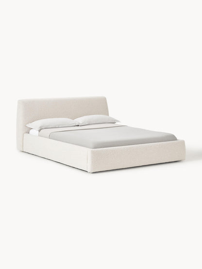 Clonardi Upholstered Bed in Bouclé
