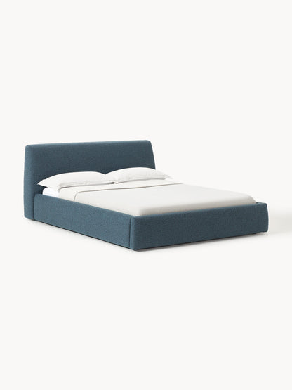 Clonardi Upholstered Bed in Bouclé