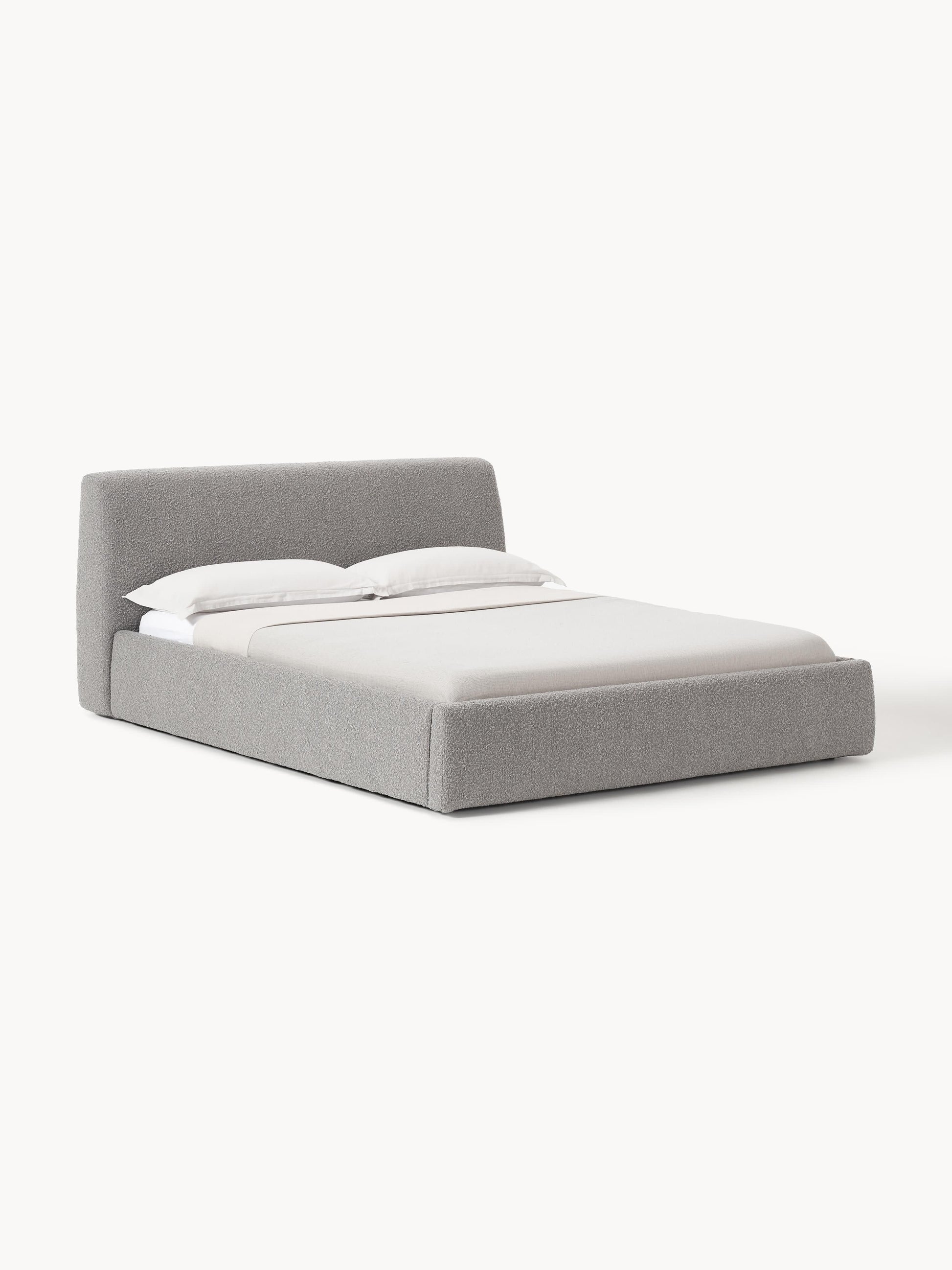 Clonardi Upholstered Bed in Bouclé