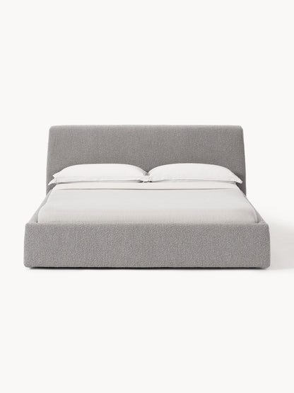 Clonardi Upholstered Bed in Bouclé
