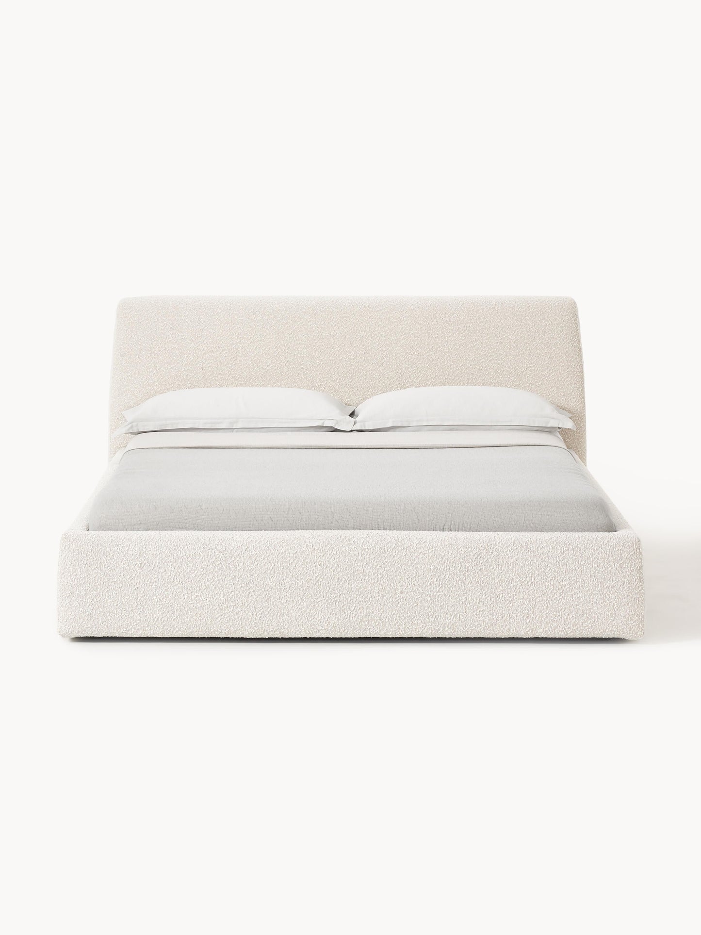 Clonardi Upholstered Bed in Bouclé