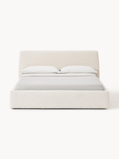 Clonardi Upholstered Bed in Bouclé
