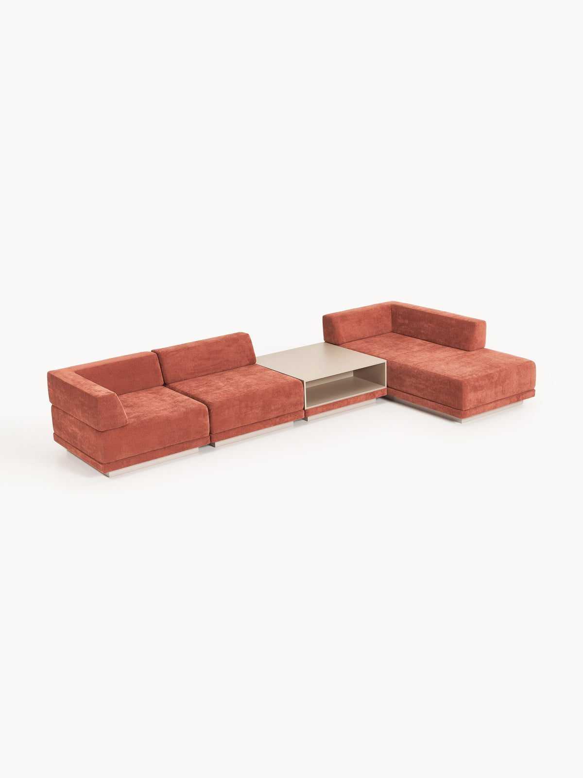 Colucci Modular Corner Sofa (4-Seater) with Coffee Table