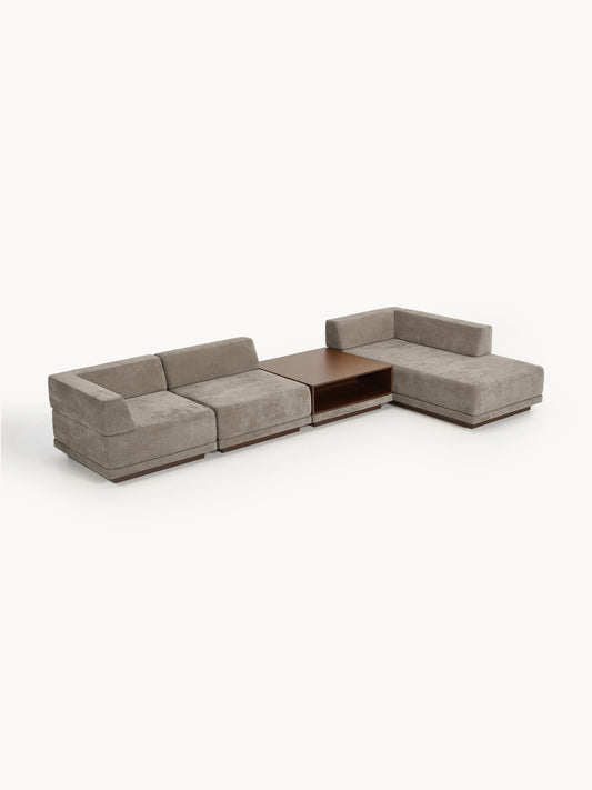 Colucci Modular Corner Sofa (4-Seater) with Coffee Table