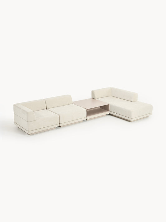 Colucci Modular Corner Sofa (4-Seater) with Coffee Table