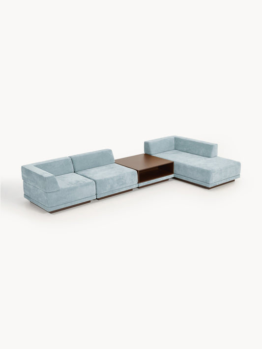 Colucci Modular Corner Sofa (4-Seater) with Coffee Table