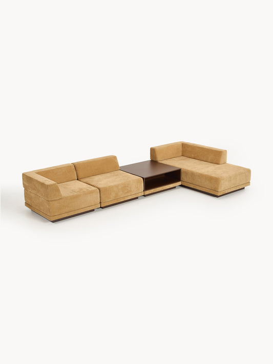 Colucci Modular Corner Sofa (4-Seater) with Coffee Table