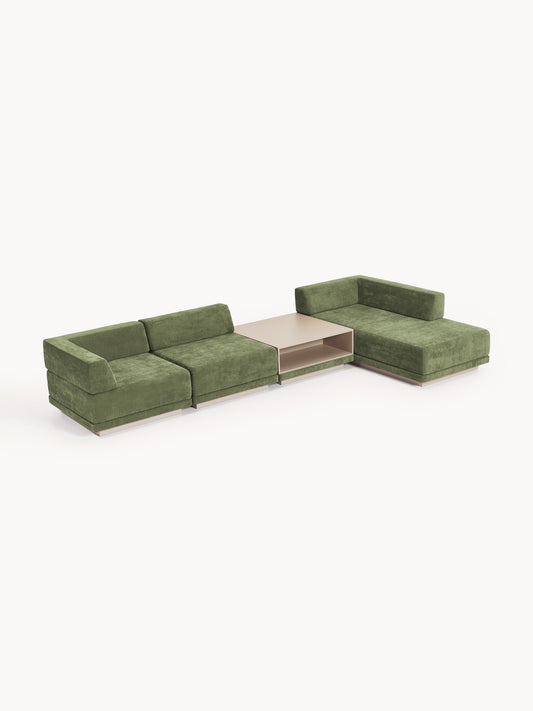 Colucci Modular Corner Sofa (4-Seater) with Coffee Table