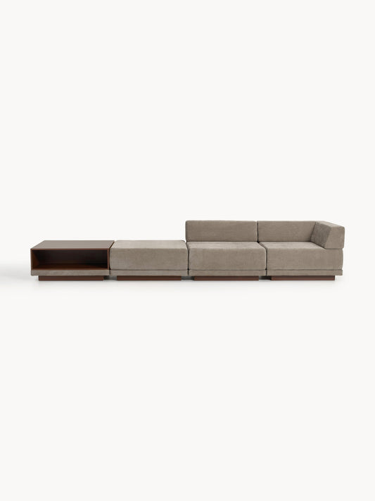 Colucci Modular Sofa (4-Seater) with Coffee Table & Ottoman