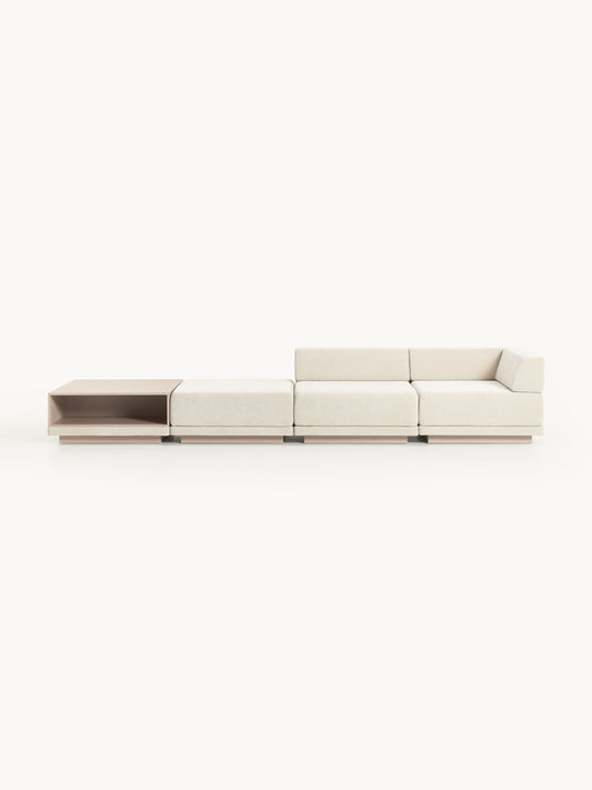 Colucci Modular Sofa (4-Seater) with Coffee Table & Ottoman