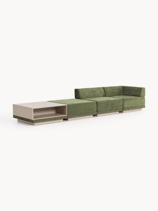 Colucci Modular Sofa (4-Seater) with Coffee Table & Ottoman