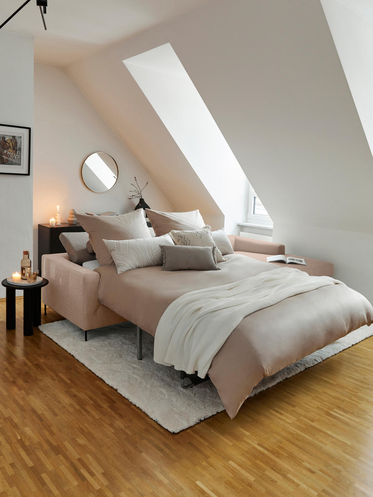 Cuselvi 3-Seater Sofa Bed with Mattress