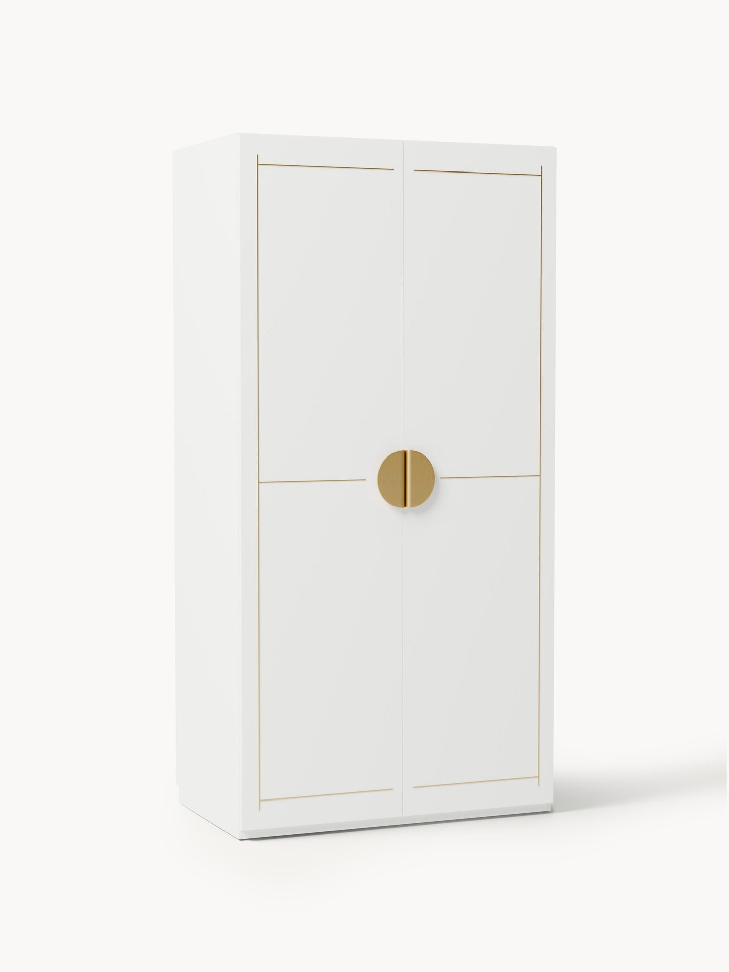 Dennado Modular Hinged-Door Wardrobe, 100 cm Wide, in Various Sizes