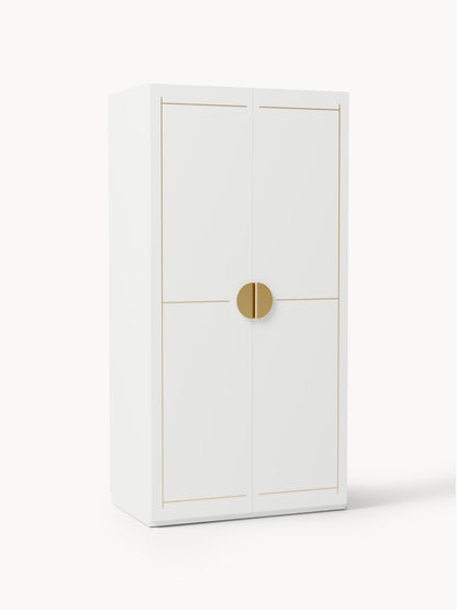 Dennado Modular Hinged-Door Wardrobe, 100 cm Wide, in Various Sizes