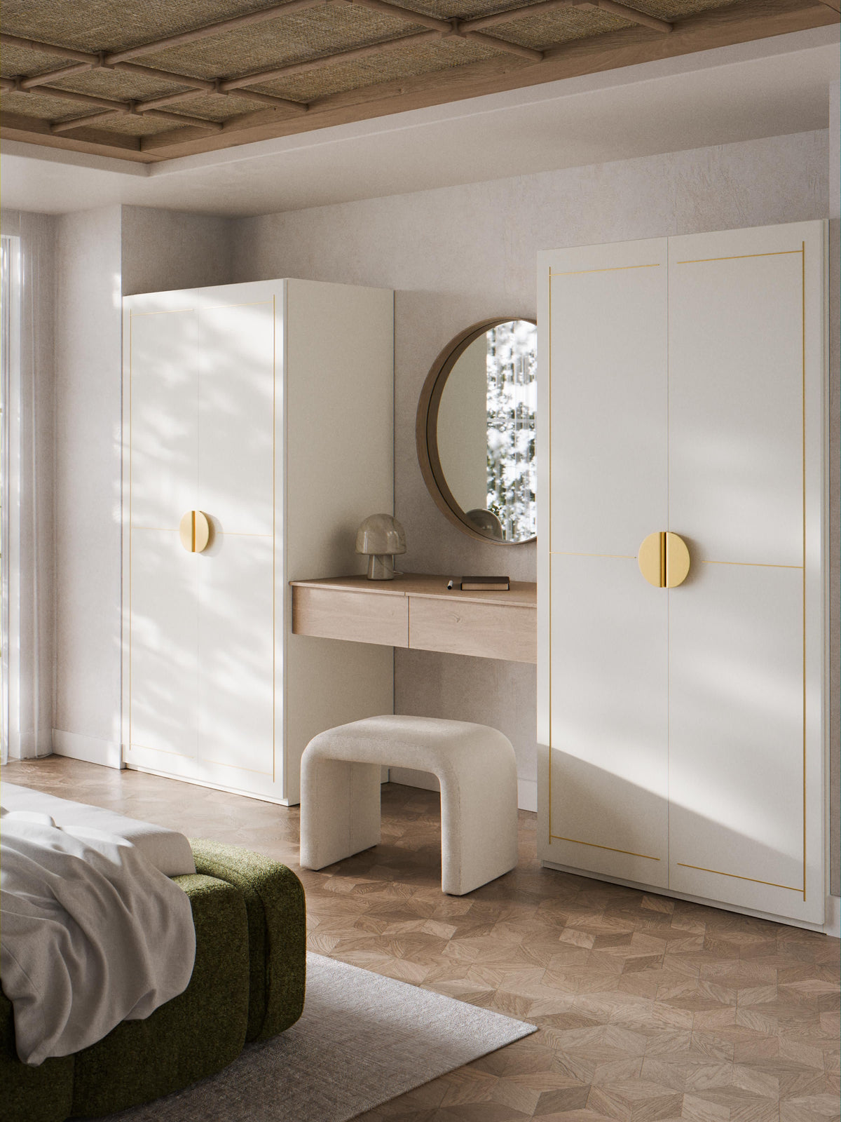 Dennado Modular Hinged-Door Wardrobe, 100 cm Wide, in Various Sizes