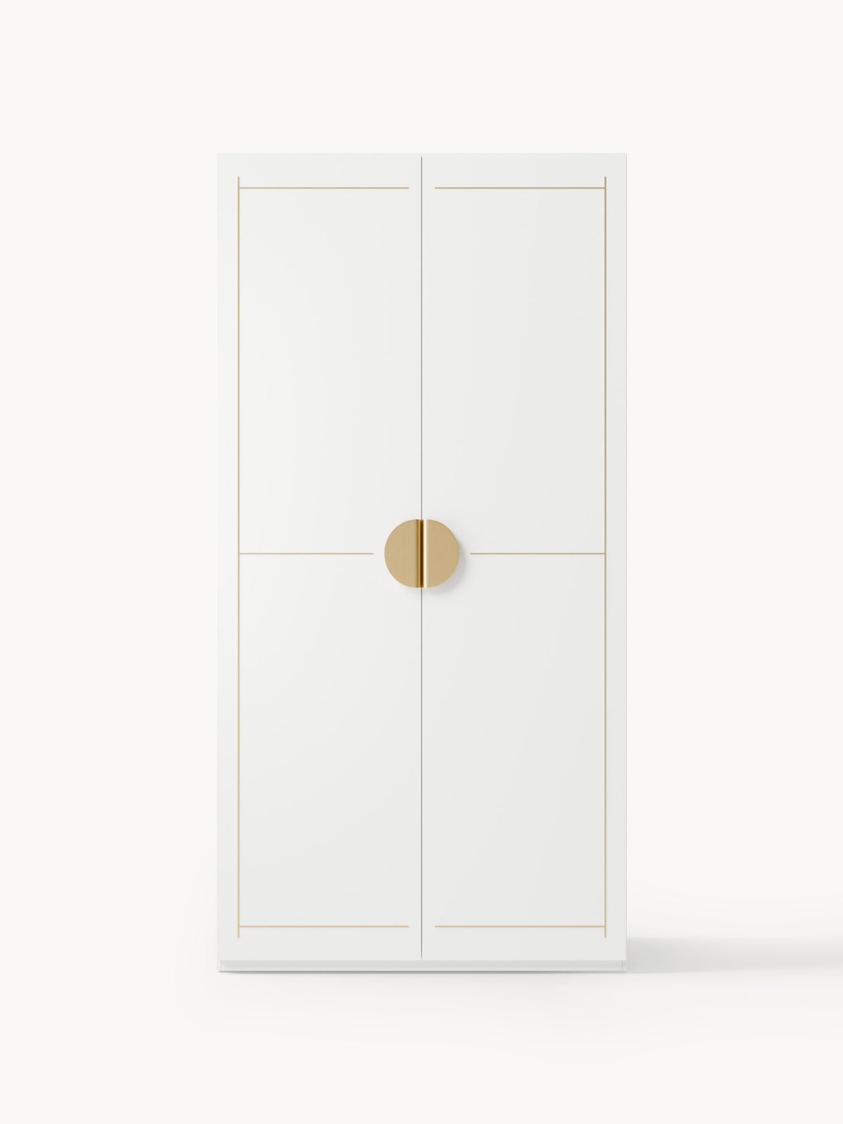 Dennado Modular Hinged-Door Wardrobe, 100 cm Wide, in Various Sizes