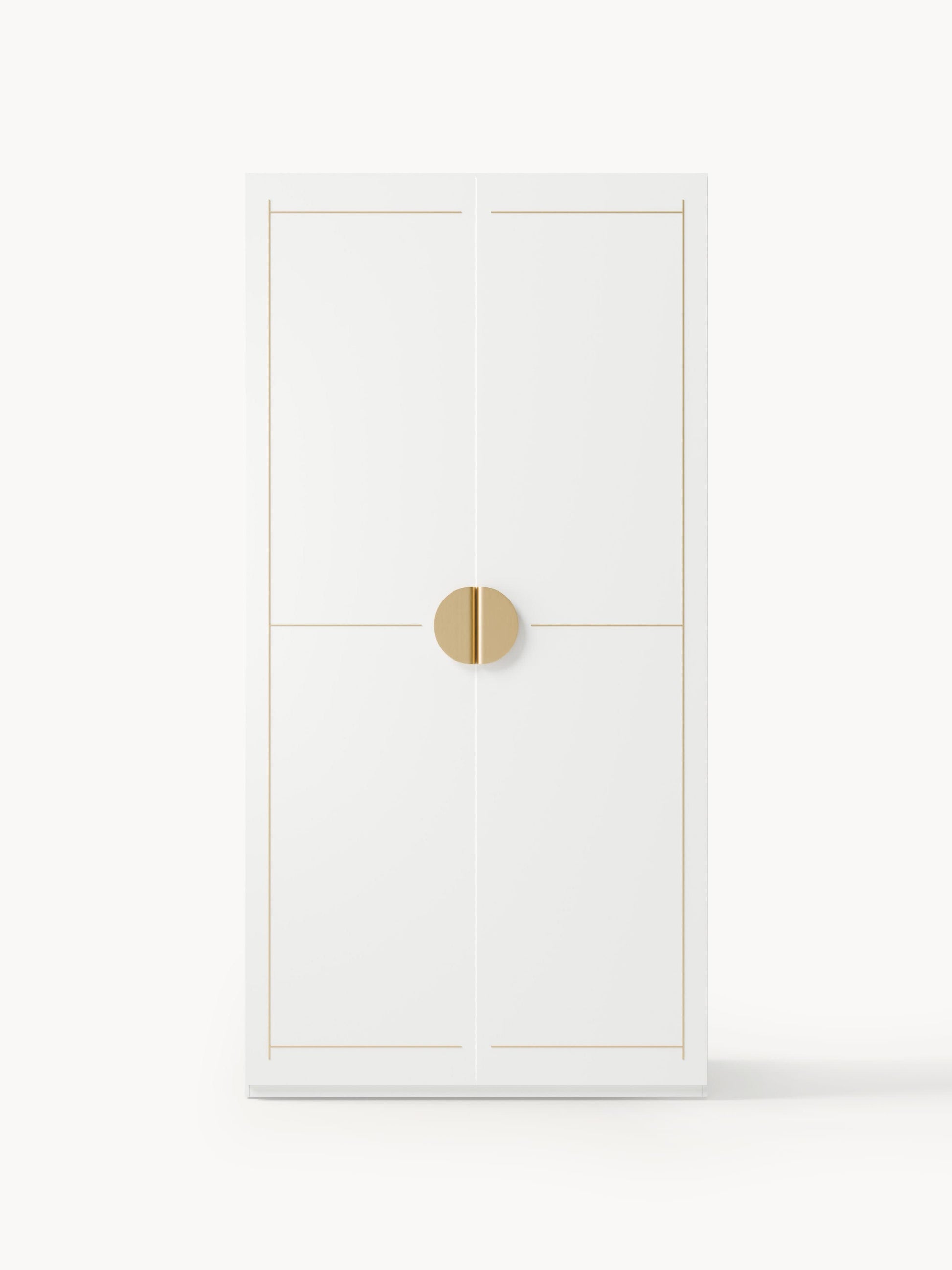 Dennado Modular Hinged-Door Wardrobe, 100 cm Wide, in Various Sizes