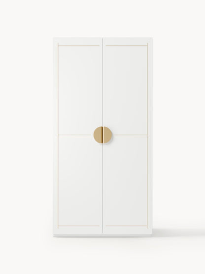 Dennado Modular Hinged-Door Wardrobe, 100 cm Wide, in Various Sizes