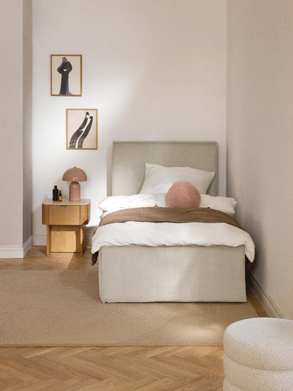 Dreselva Corduroy Single Bed with Storage