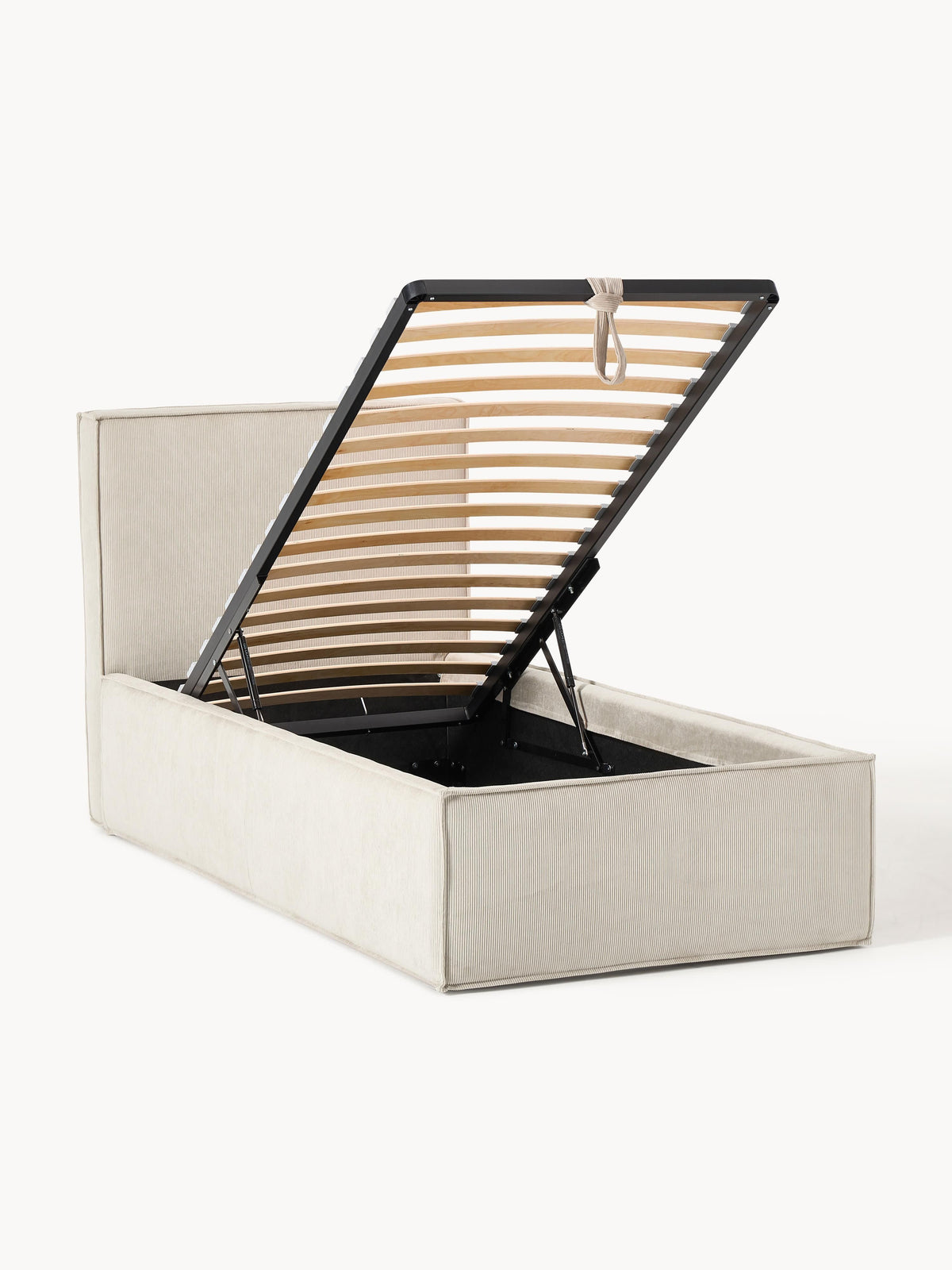 Dreselva Corduroy Single Bed with Storage