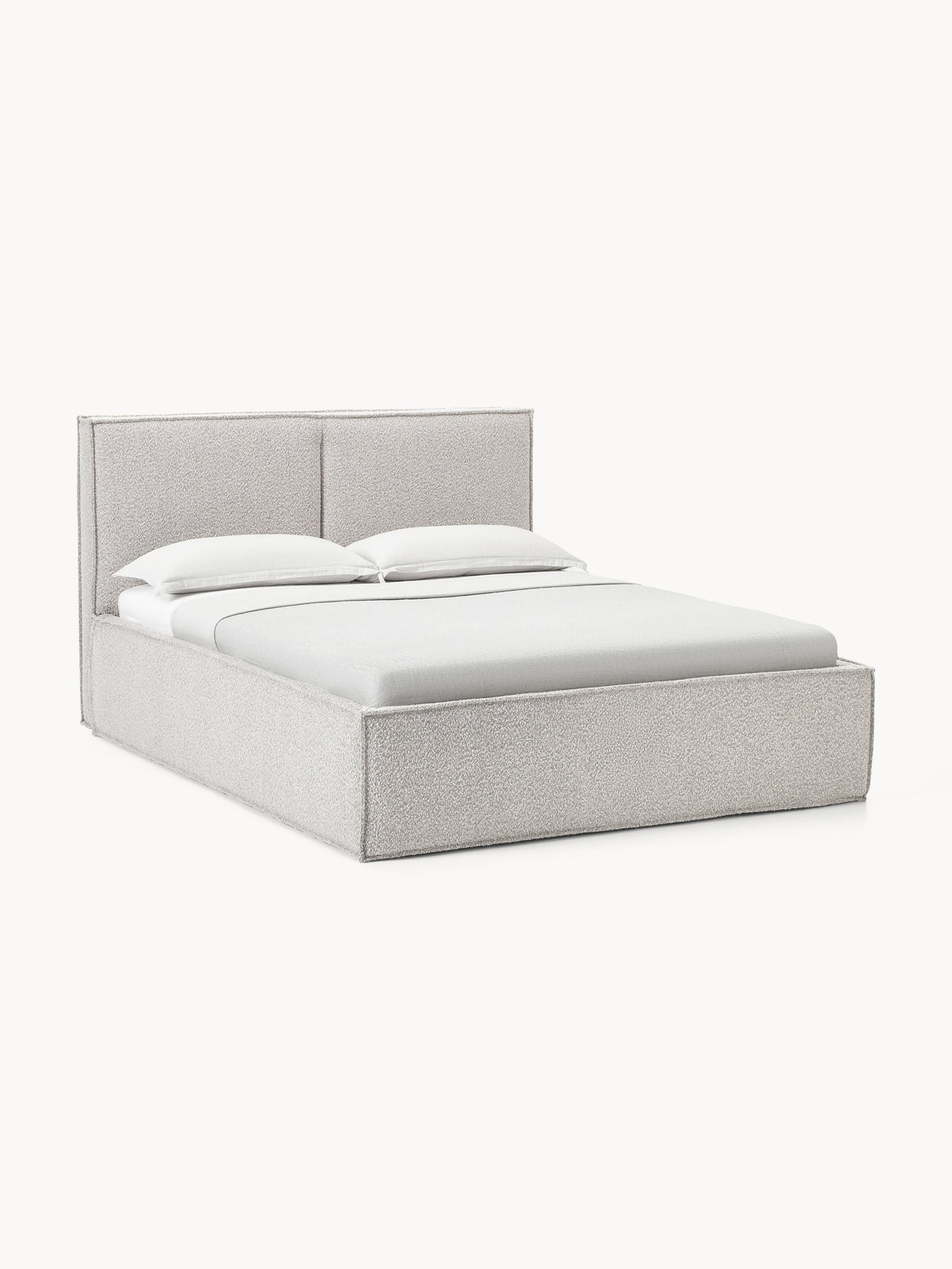 Dreselva Upholstered Bed in Bouclé