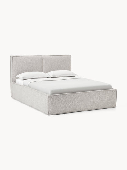 Dreselva Upholstered Bed in Bouclé