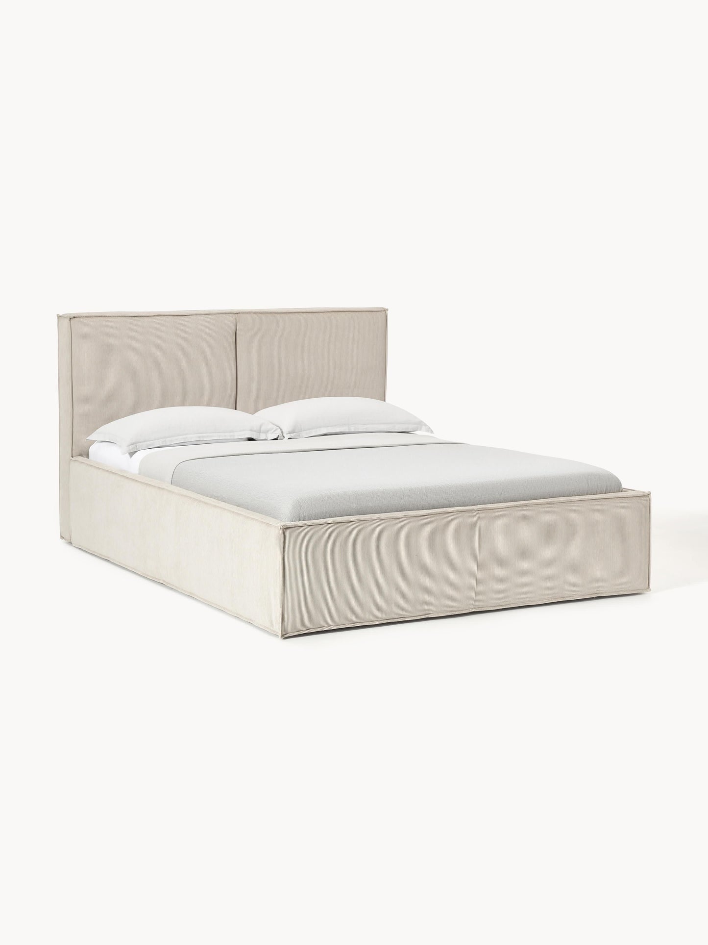 Dreselva Upholstered Bed in Corduroy