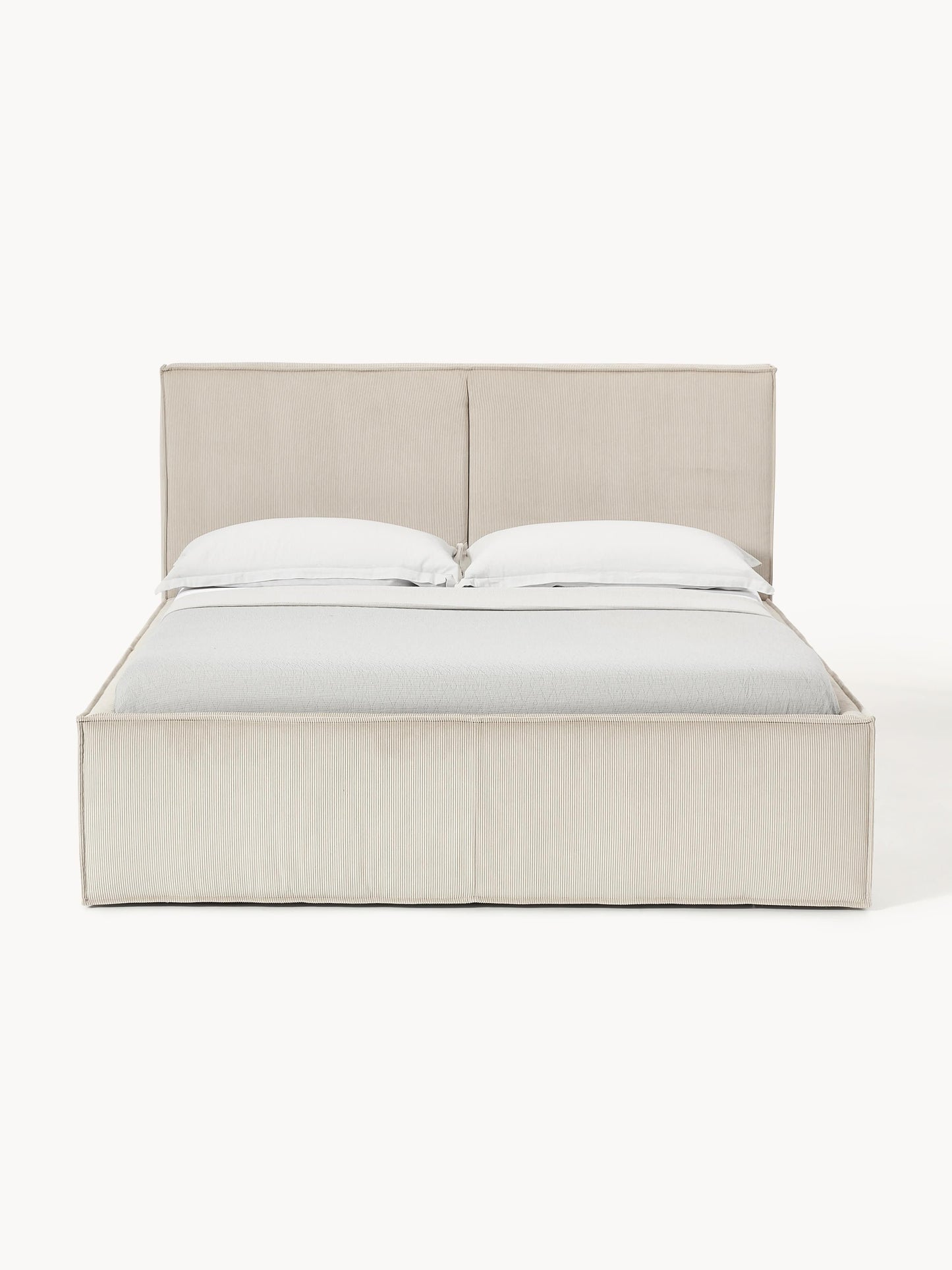 Dreselva Upholstered Bed in Corduroy