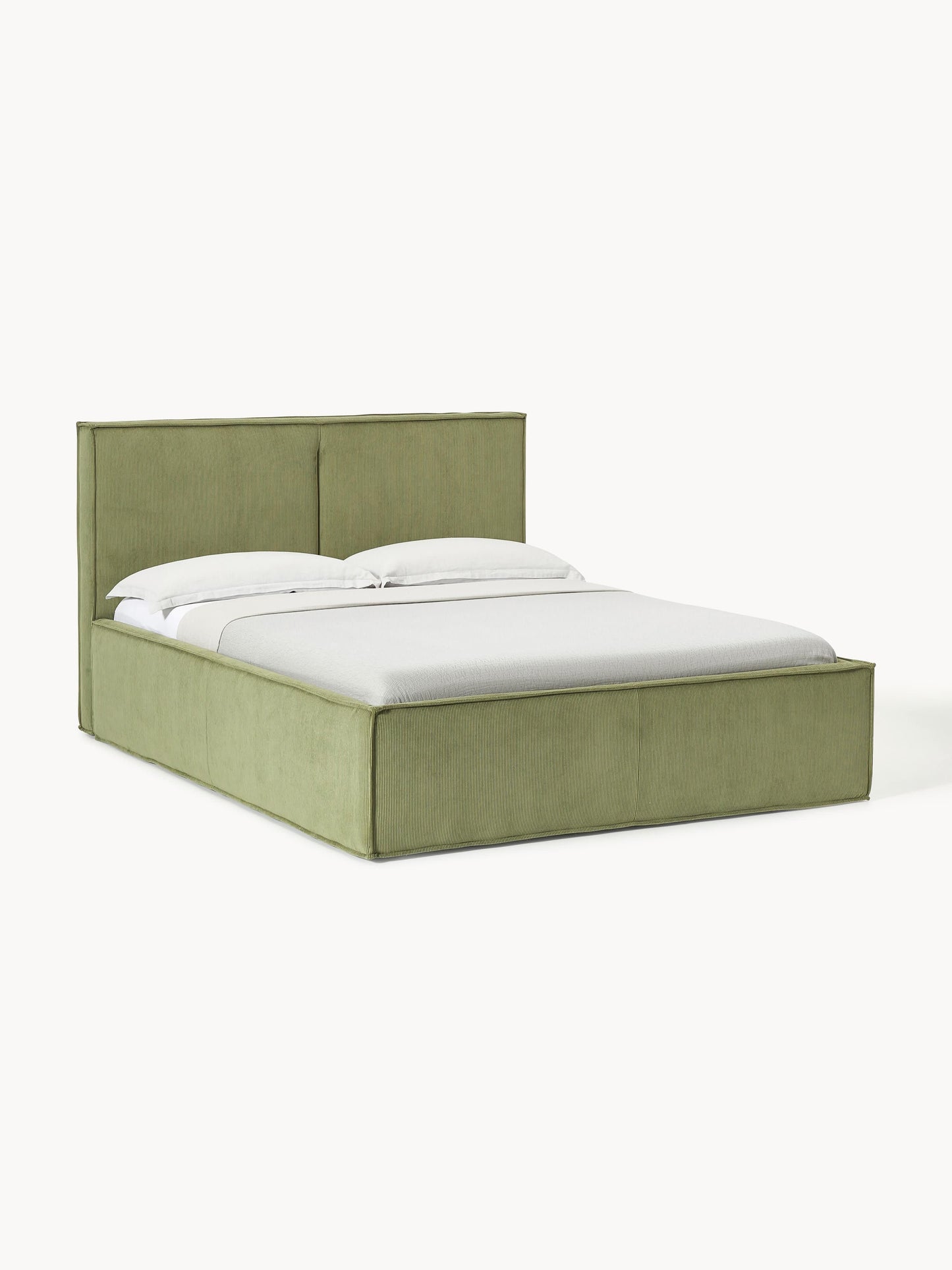 Dreselva Upholstered Storage Bed in Corduroy