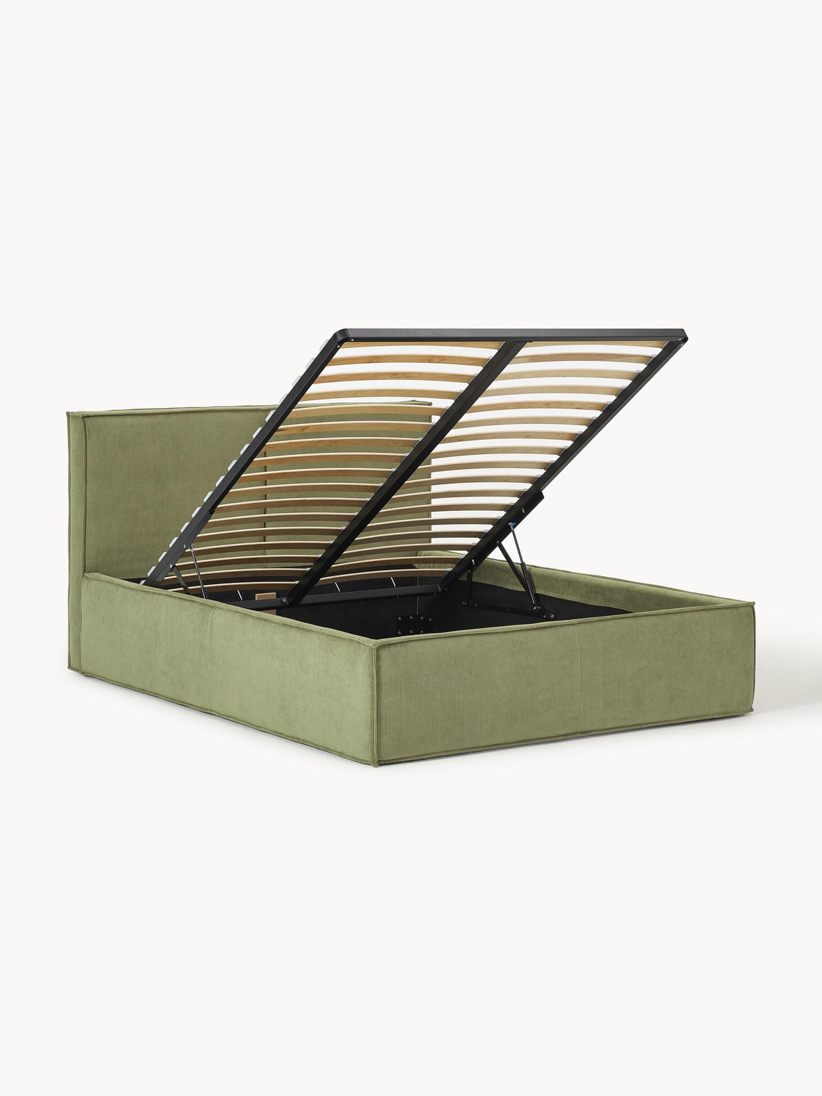Dreselva Upholstered Storage Bed in Corduroy