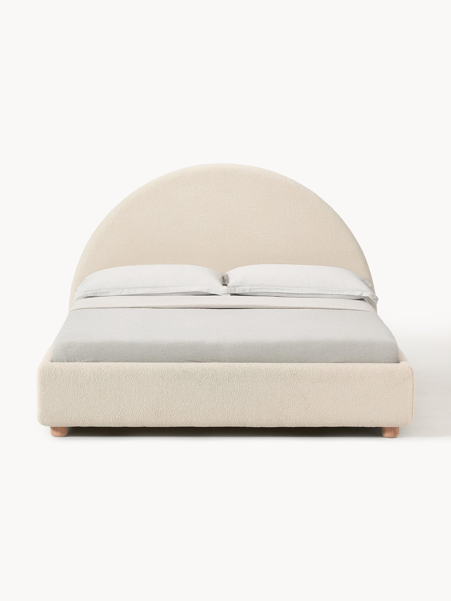 Ebrino Upholstered Bed in Teddy