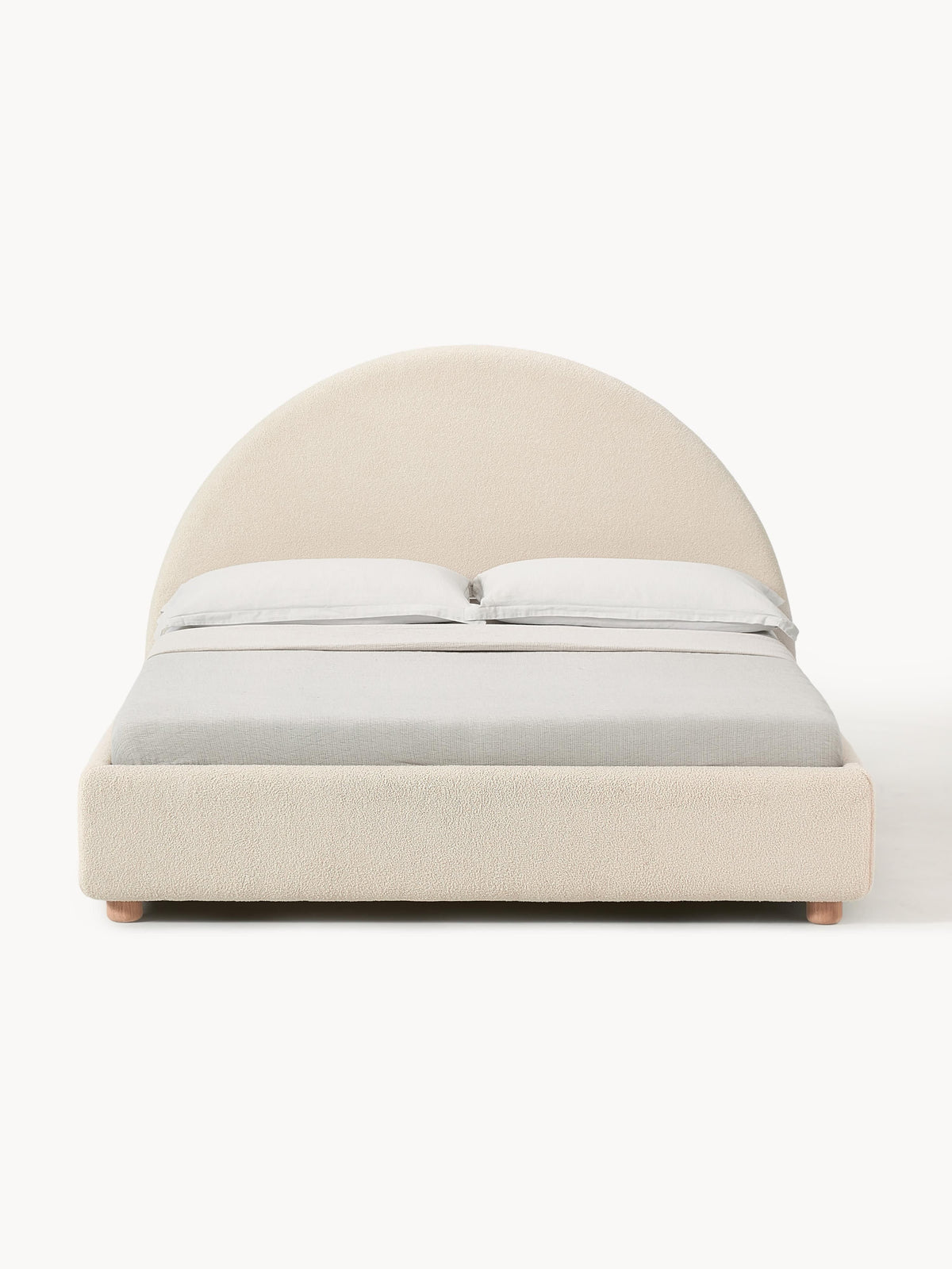 Ebrino Upholstered Bed in Teddy