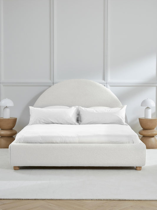 Ebrino Upholstered Teddy Bed with Storage